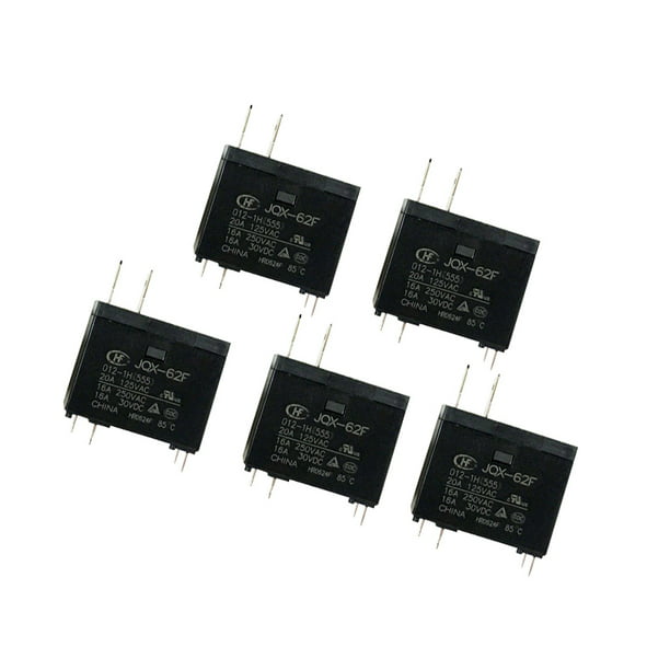 5Pcs Water Heater Microwave Oven Relay 12VDC JQX-62F-012-1H HF62F-012-1H